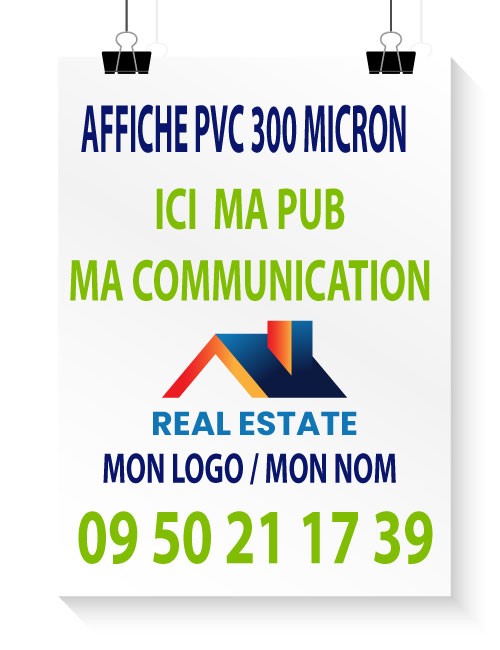 Affiche PVC 300 Microns