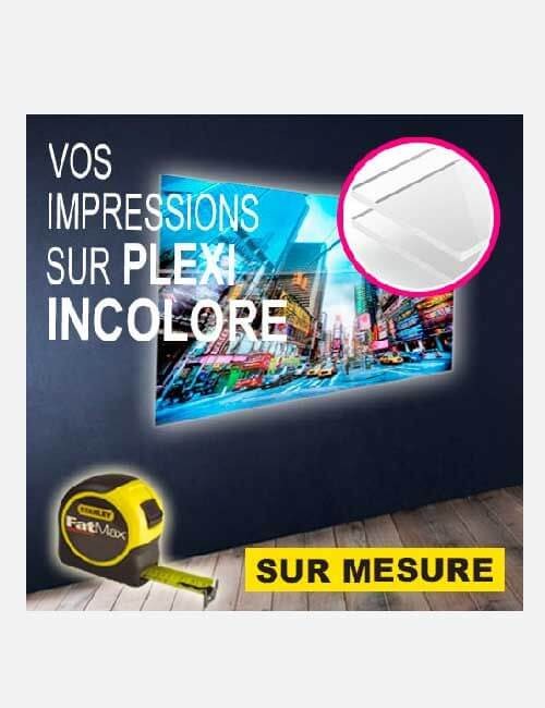 Panneau Plexiglas publicitaire - Impression Plaque Plexi transparent